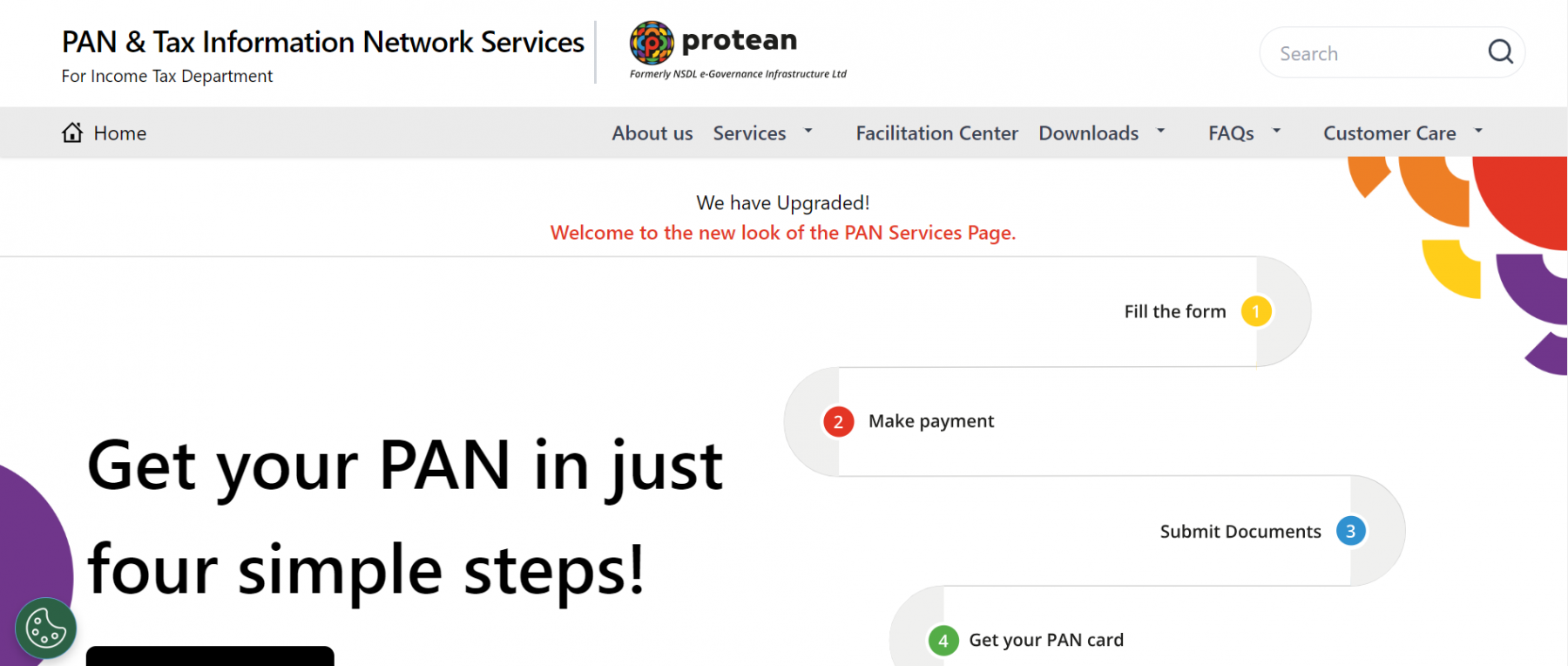 NSDL Protean portal